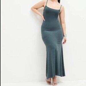 Reformation Cosmo Knit Dress Slate - Size L